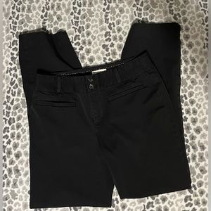 Anthropologie black stretch pants size 4 26.5” inseam 14.5” flat across waist